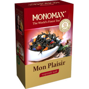 Чай Мономах Mon Plaisir черный цейлонский с ароматом тропических фруктов 80 грамм